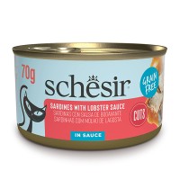 Schesir Grill Sardines with Lobster sauce ШЕЗІР САРДИНА З ЛОБСТЕРОМ в соусі натуральні консерви беззерновий корм для котів, 70 г
