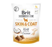 Функціональні ласощі Brit Care Skin and Coat криль з кокосом для собак..