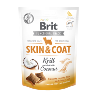 Функціональні ласощі Brit Care Skin and Coat криль з кокосом для собак, 150 г