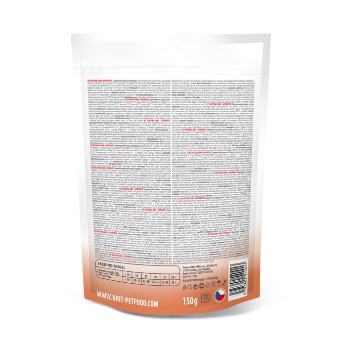 Функциональные лакомства для собак Brit Care Functional Snack Antiparasitic Salmon с лососем, 150 г