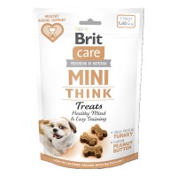 Лакомство Brit Care Mini Treats Think для собак малых пород, для поддержания умственных способностей, с индейкой, вкус арахисового масла, 50 г