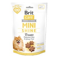 Лакомство Brit Care Mini Treats Shine для собак малых пород, для блеска шерсти, с лососем, 50 г