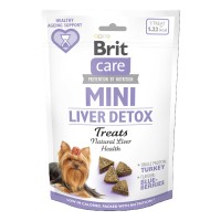 Лакомство Brit Care Mini Treats Liver Detox для собак малых пород, для детокса печени, с индейкой и вкусом черники, 50 г