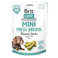 Лакомство Brit Care Mini Treats Fresh Breath для собак малых пород, для свежего дыхания и здоровья зубов, 7 шт / 120 г