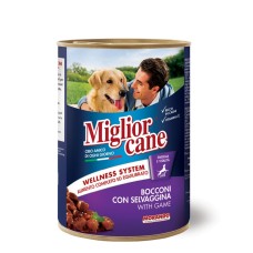 Влажный корм для собак Migliorcane с кусочками дичи, 405 г