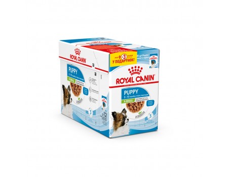 Акція Royal canin XSMALL PUPPY GRAVY 0.085kg - упаковка 9шт+3шт у подарунок