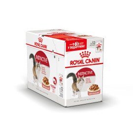 Вологий корм ROYAL CANIN INSTINCTIVE GRAVY, для дорослих котів, 9+3 шт, 12х85 г