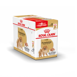 Вологий корм ROYAL CANIN POMERANIAN ADULT LOAF для дорослих собак, 9+3 шт, 12х85 г