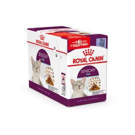 Влажный корм ROYAL CANIN SENSORY FEEL JELLY для взрослых кошек, для стимуляции ощущений, 9+3 шт, 12х85 г