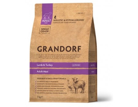 Grandorf Lamb & Turkey Adult Large Breed Сухой корм для собак крупных пород с 1го года ягненок с индейкой, 3 КГ
