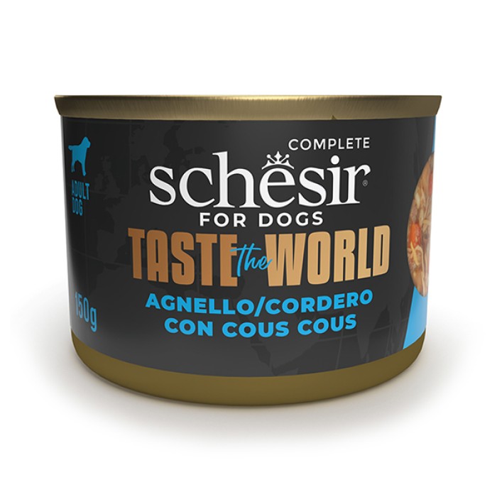 Вологий корм для собак Schesir Taste the World ягня з кускусом в бульйоні, 150 г