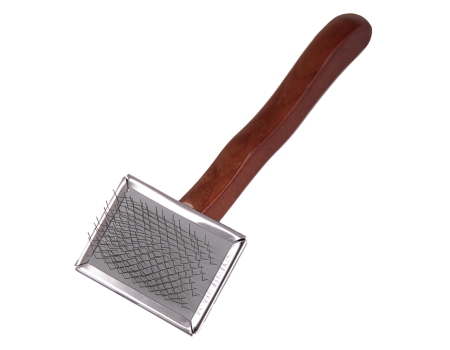 Пуходерка-сликер Dezynadog Soft Flat Slicker Small, маленькая, плоская, с шариковыми штифтами, для щенков и собак с чувствительной кожей