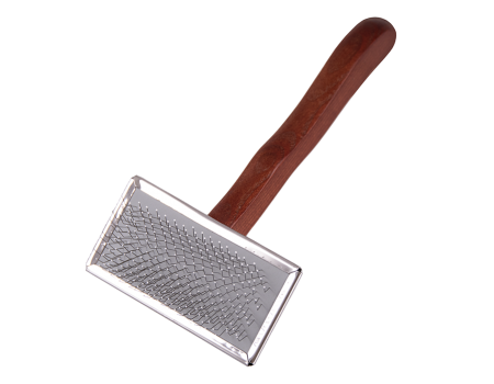 Пуходерка Dezynadog Soft Ball Pin Flat Slicker Medium, м'яка щіточка, середнього розміру, з пласкими кульковими штифтами