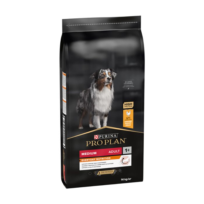 ***Сухий ProPlan Medium. з куркою. Для собак середніх порід, 14кг(термін придатності 11.2026)