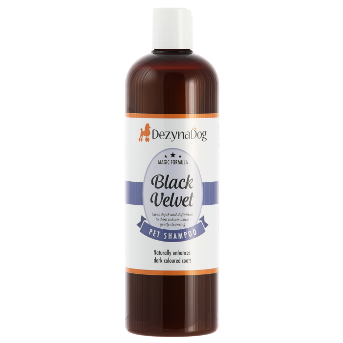 Шампунь Dezynadog Black Velvet Colour Enhance, для посилення кольору чорної та темно-коричневої шерсті, відновлює блиск та колір 500 мл