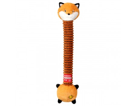 Іграшка для собак WAUDOG Fun Crunchy Лисиця, бавовна, поліестер, пластик, поролон, 37 см