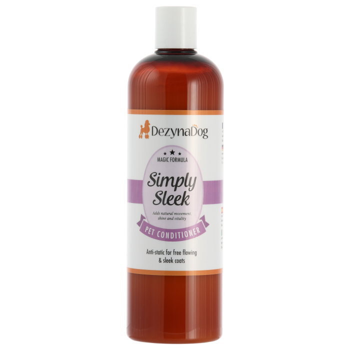 Кондиционер Dezynadog Simply Sleek Drop Coat, уменьшение электризации шерсти, для сияющей гладкой здоровой длинной шерсти, 450 мл