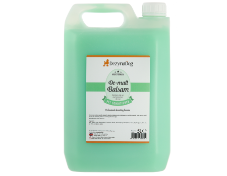 Кондиціонер бальзам Dezynadog De-Matt Balsam, для видалення ковтунів, сплутаної, сухої, пошкодженої шерсті, 5 л