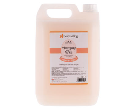 Спрей Dezynadog Amazing Trix, кондиціонує, підвищує, керованість і контроль над шерстю, покращує щільність і блиск, стійкий аромат, 5 л