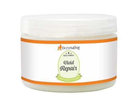 Кондиціонер Dezynadog Vivid Repair Treatment, відновлення і зволоження сухої пошкодженої шерсті, з гідролізованим пшеничним протеїном, 450 г