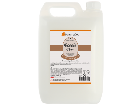 Шампунь Dezynadog Doodle Doo, розплутує, знежирює, кондиціонує, для порід із каракулевою шерстю, робить пухнастою блискучою і легкою в укладанні, 5 л