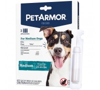 Краплі PetArmor Medium від бліх, кліщів, вошей для собак 10-20 кг, 1.3..