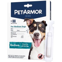 Капли PetArmor Medium от блох, клещей, вшей для собак 10-20 кг, 1.34 мл (1пип)