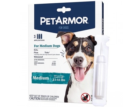 Капли PetArmor Medium от блох, клещей, вшей для собак 10-20 кг, 1.34 мл (1пип)