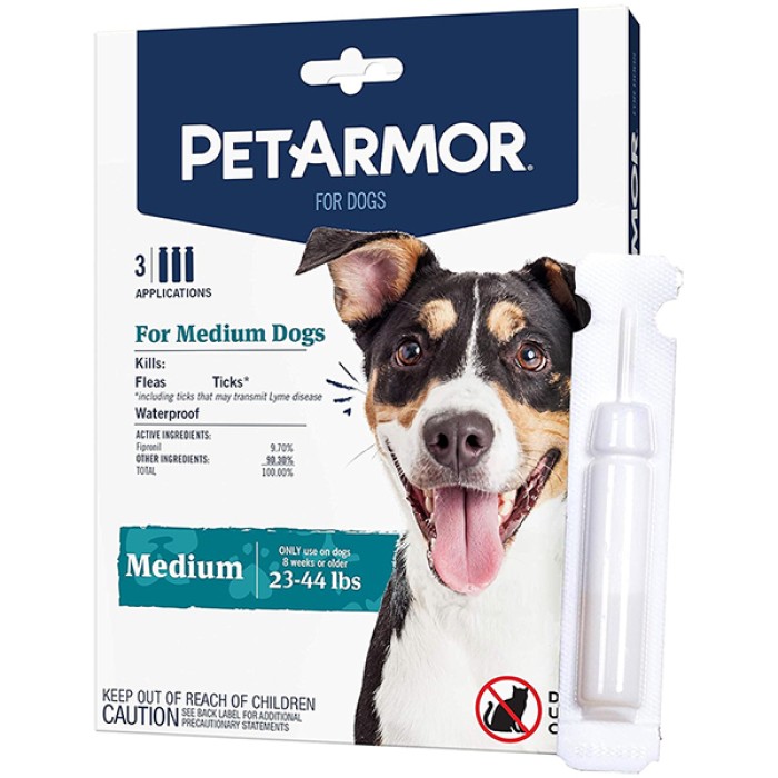Капли PetArmor Medium от блох, клещей, вшей для собак 10-20 кг, 1.34 мл (1пип)