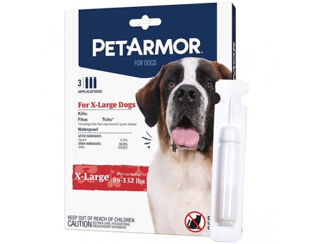 Капли PetArmor X-Large от блох, клещей, вшей для собак 40-60 кг, 4.02 мл (1пип)