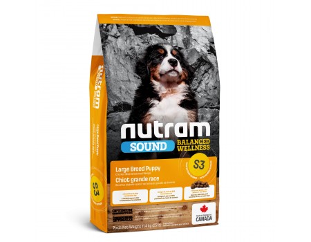 S3 NUTRAM Sound Balanced Wellness Puppy, холистик корм для щенков крупных пород, BREEDER 20 кг