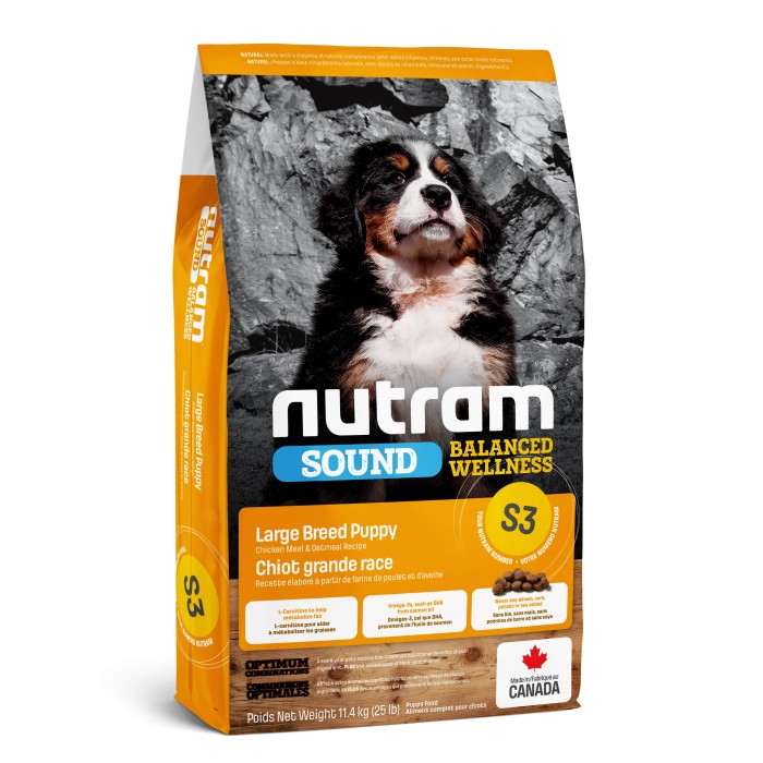 S3 NUTRAM Sound Balanced Wellness Puppy, холистик корм для щенков крупных пород, BREEDER 20 кг