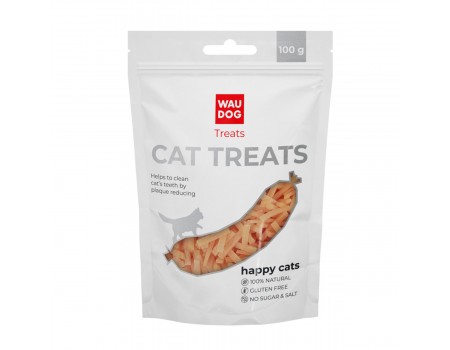 Лакомство для кошек WAUDOG Treats "Куриные полоски", 100 г