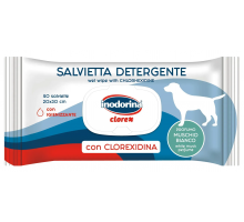 Inodorina Clorex - Влажные салфетки для собак с хлоргексидином и арома..