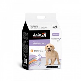 Пеленки AnimAll Puppy Training Pads с ароматом лаванды, 60×60 см, 100 ..