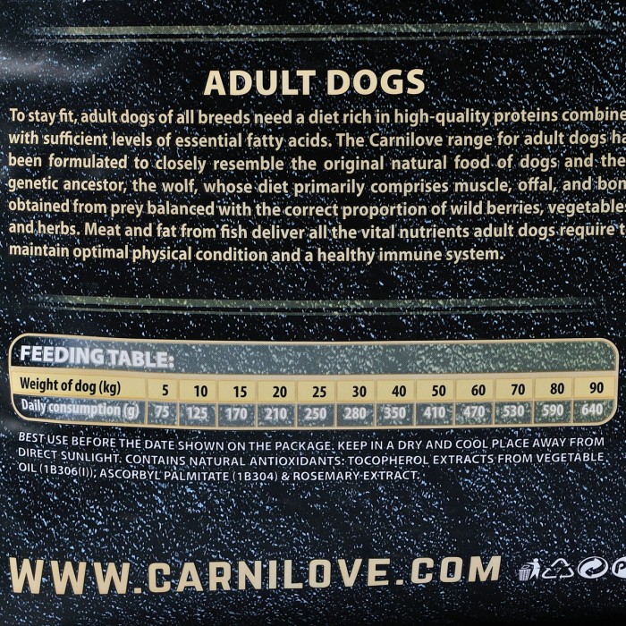 Сухой корм Carnilove Salmon, для взрослых собак всех пород, с лососем, 12+2 кг