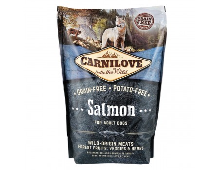 срок до 05.2023 г // Carnilove Adult Salmon с лососем для взрослых собак всех пород 1,5кг