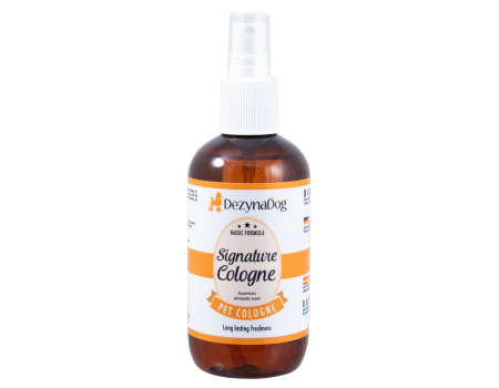 Спрей-парфум Dezynadog Signature Cologne, обєднує ноти лимону, бергамоту, каси і ялиці з відтінками квіткового жасмину, аромат для кобелів, 250 мл