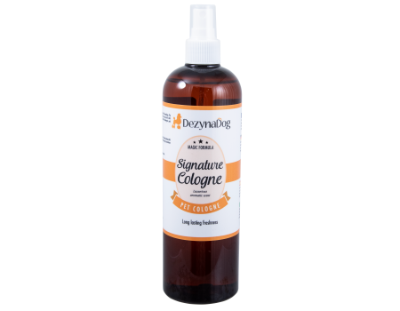 Спрей-парфум Dezynadog Signature Cologne, обєднує ноти лимону, бергамоту, каси і ялиці з відтінками квіткового жасмину, аромат для кобелів, 500 мл