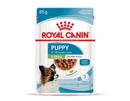 Влажный корм Royal Canin X-Small Puppy для щенков миниатюрных пород, 85 г