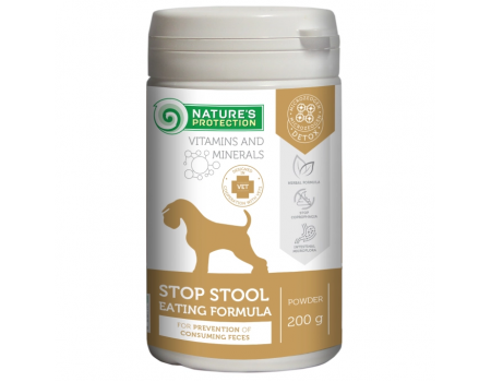 Диетическая добавка для взрослых собак Nature's Protection Stop stool eating formula, для предотвращения поедания кала, 200 г