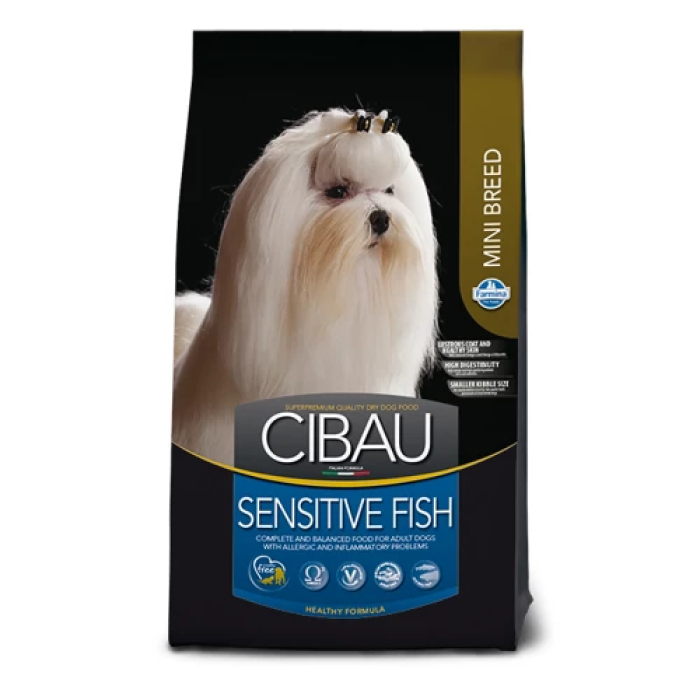 Сухий корм Farmina Cibau Sensitive Adult Mini для собак дрібних порід із чутливим травленням, риба, 2.5 кг