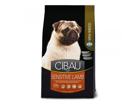 Сухой корм Farmina Cibau Sensitive Adult для собак мелких пород с чувствительным пищеварением, ягнёнок, 2.5 кг