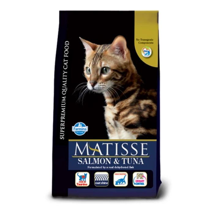 Сухой корм Farmina Matisse Adult Salmon & Tuna для взрослых кошек, лосось и тунец, 10 кг