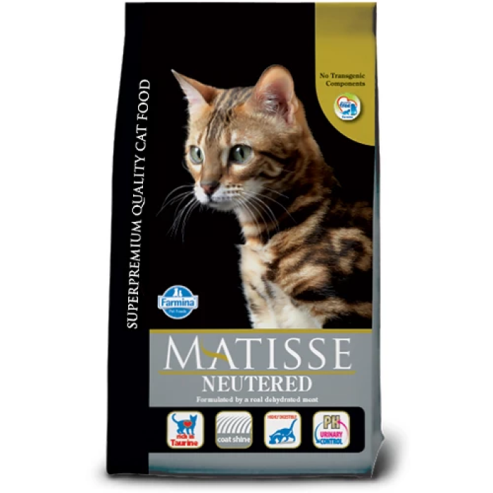 Сухой корм Farmina Matisse Neutered Chicken для стерилизованных кошек, с курицей, 10 кг