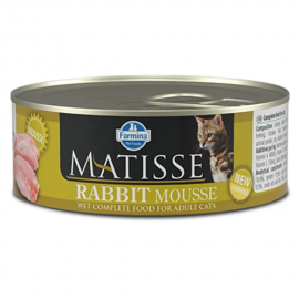 Вологий корм Farmina Matisse Cat Mousse Rabbit для дорослих котів, з к..