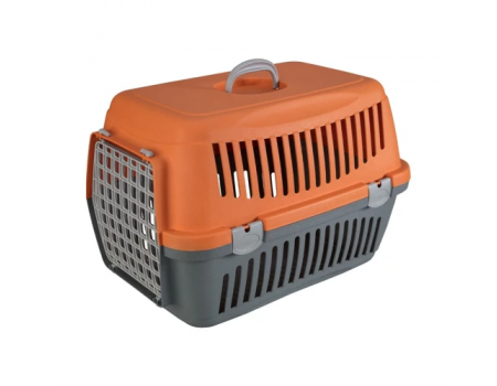 Переноска для котів та собак Animall сіро-помаранчевий CNR-134 (58х42х42)