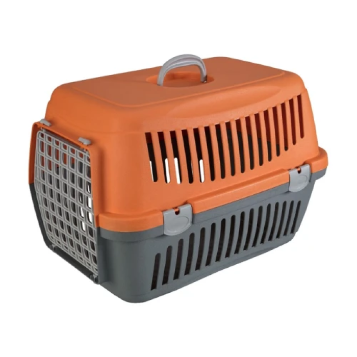 Переноска для котів та собак Animall сіро-помаранчевий CNR-134 (58х42х42)