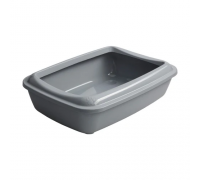 Туалет під наповнювач Animall сірий з лопаткою CNR-106 (50х37х13,5 см)..