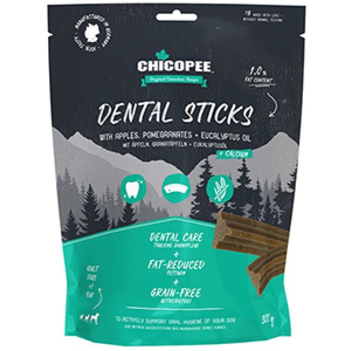 Ласощі Chicopee DENTAL STICKS для підтримки гігієни пащі у собак, 300 г